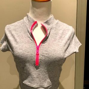 Bombshell sportswear grey neon zip